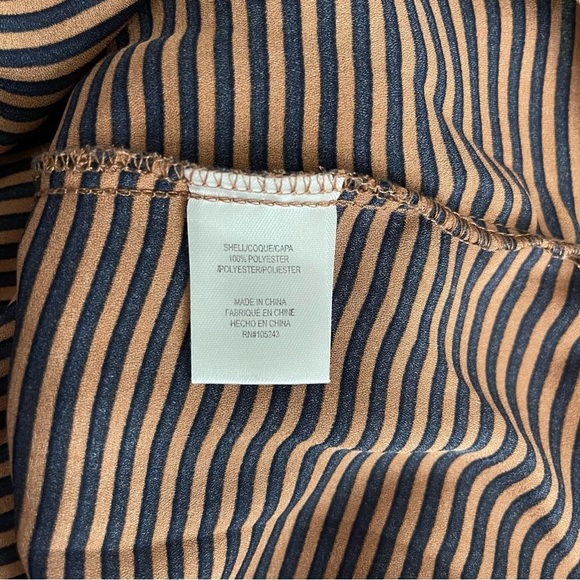 Bobeau Striped 3/4 sleeve Blouse Size XL - Picture 3 of 4